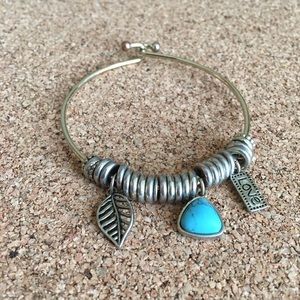 Turquoise charm bracelet